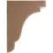 Ekena Millwork 5 1/4"W x 7 1/4"D x 9 1/2"H Bedford Wood Vintage Decor Bracket, Weathered Brown BKTWD05X07X10BEBR - alternate 2